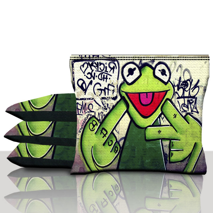 Gangster Frog Cornhole Bags