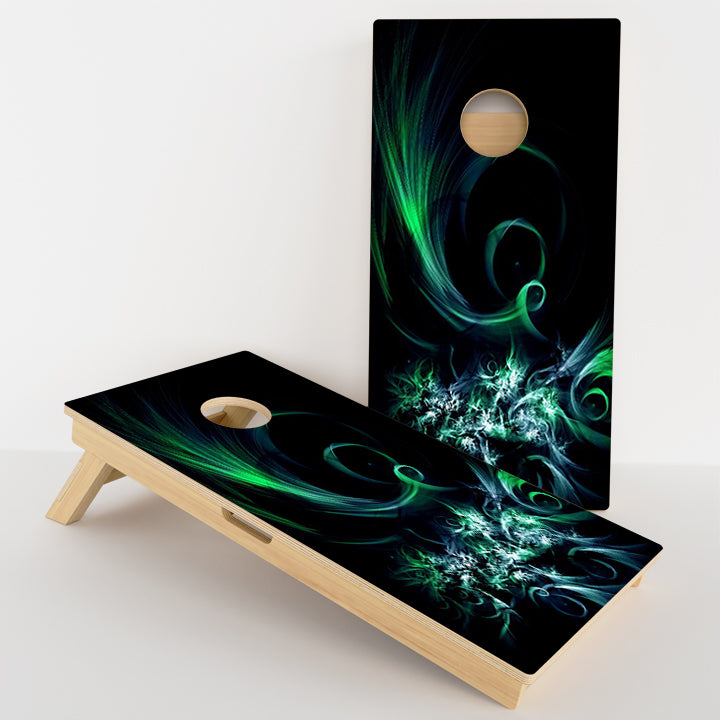 Neon Swirl Professional Cornhole Boards