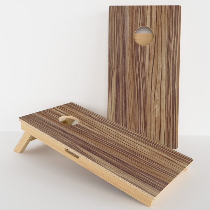 Light Wood Grain Professional Cornhole Boards