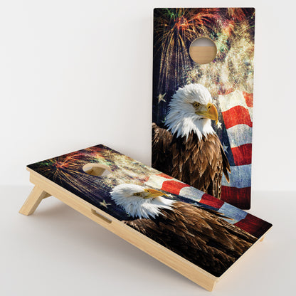 American Flag/Eagle Professional Cornhole Boards