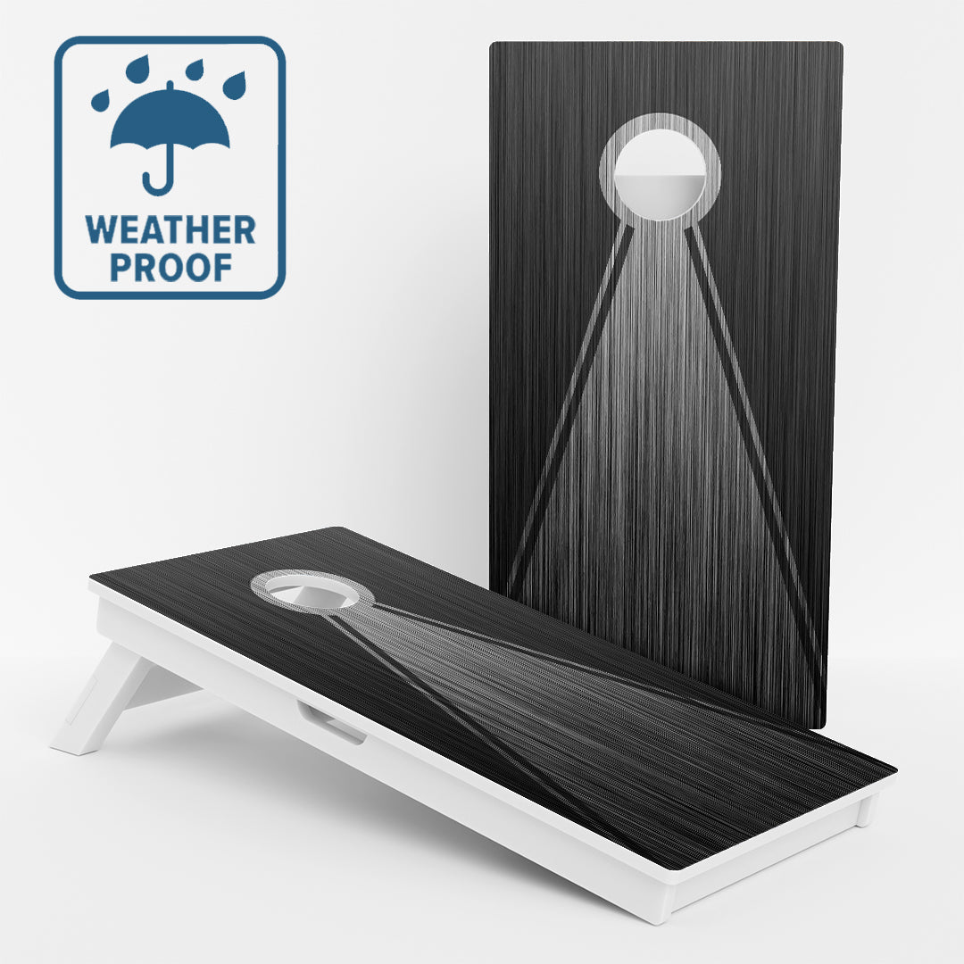 Weather Proof Wood Grain Cornhole Boards