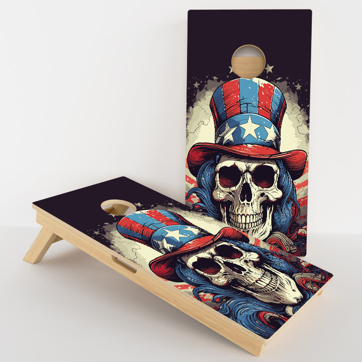 Uncle Same Skull Professional Cornhole Boards