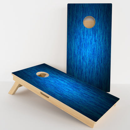 Blue Wood Grain Professional Cornhole Boards