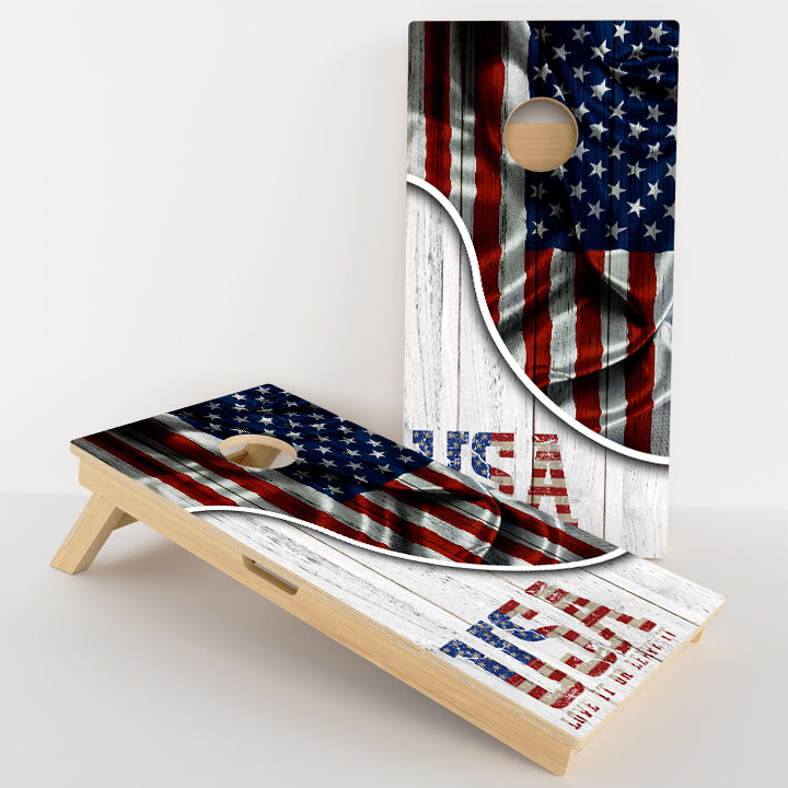USA Love It Or Leave It Professional Cornhole Boards