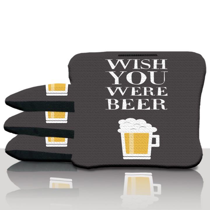Wish You Were Beer Cornhole Bags
