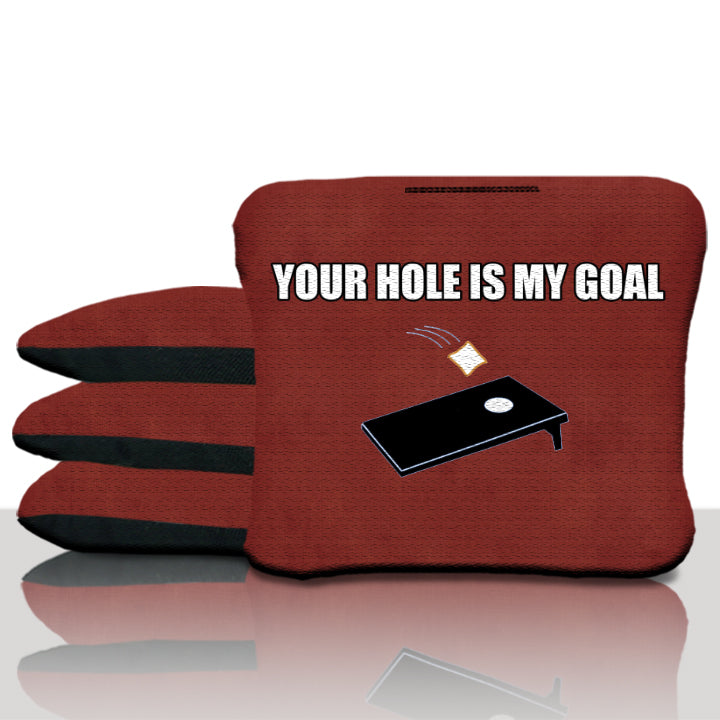 Your Hole Is My Goal Cornhole Bags