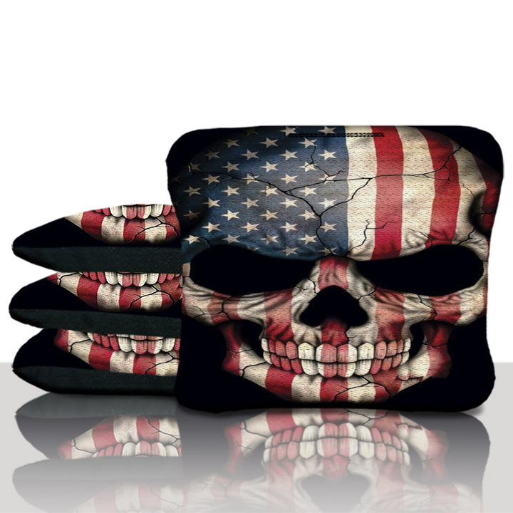 American Flag Punisher Skull Cornhole Bags