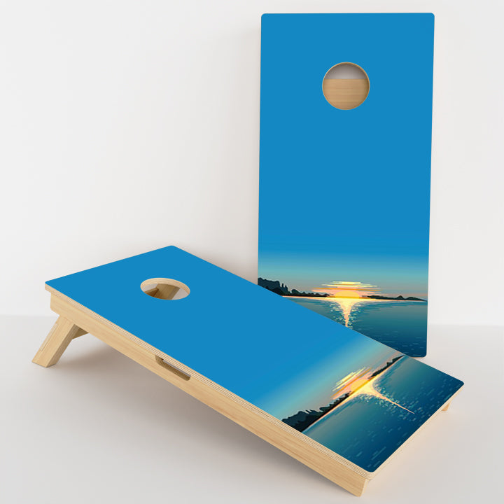 Lake Sunset Professional Cornhole Boards