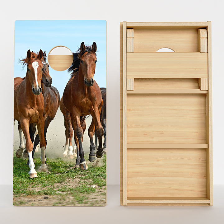 Horses Professional Cornhole Boards