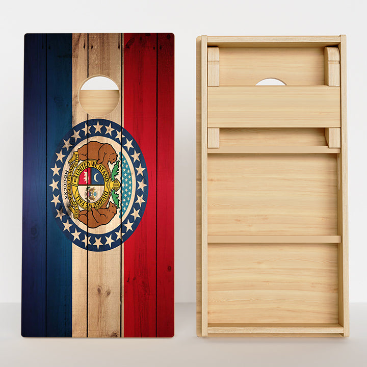 Missouri Flag Professional Cornhole Boards