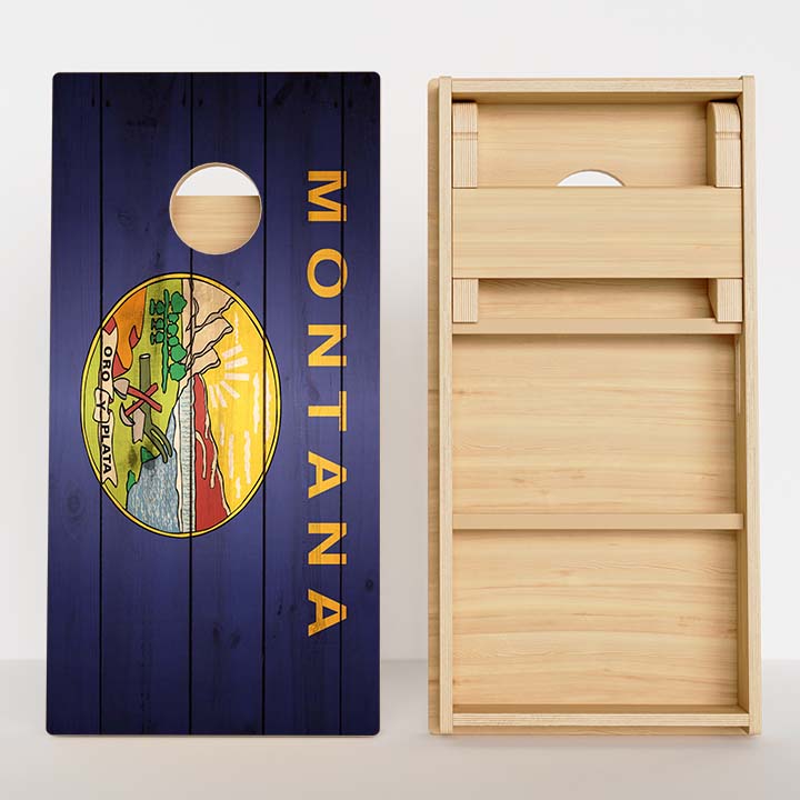 Montana Flag Professional Cornhole Boards