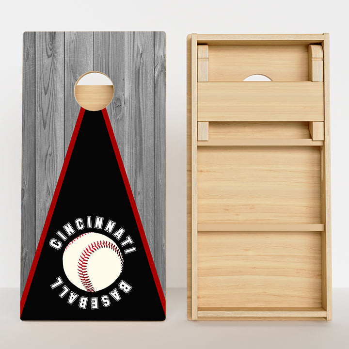 Cincinnati Baseball White & Red Professional Cornhole Boards