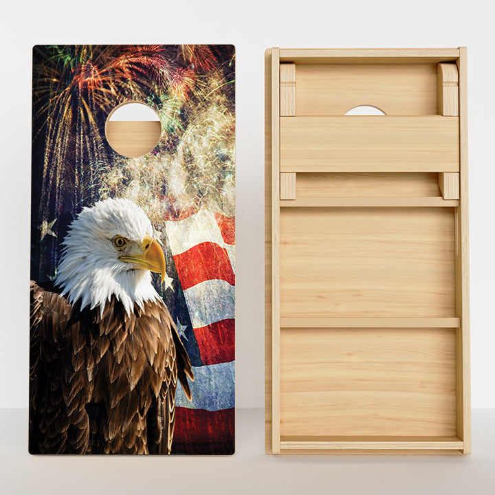 American Flag/Eagle Professional Cornhole Boards