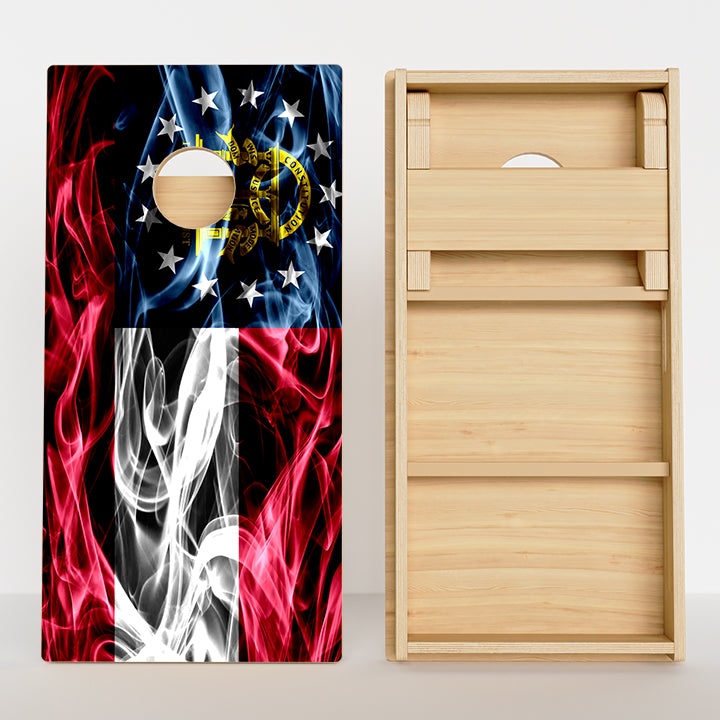 Georgia Flag Professional Cornhole Boards