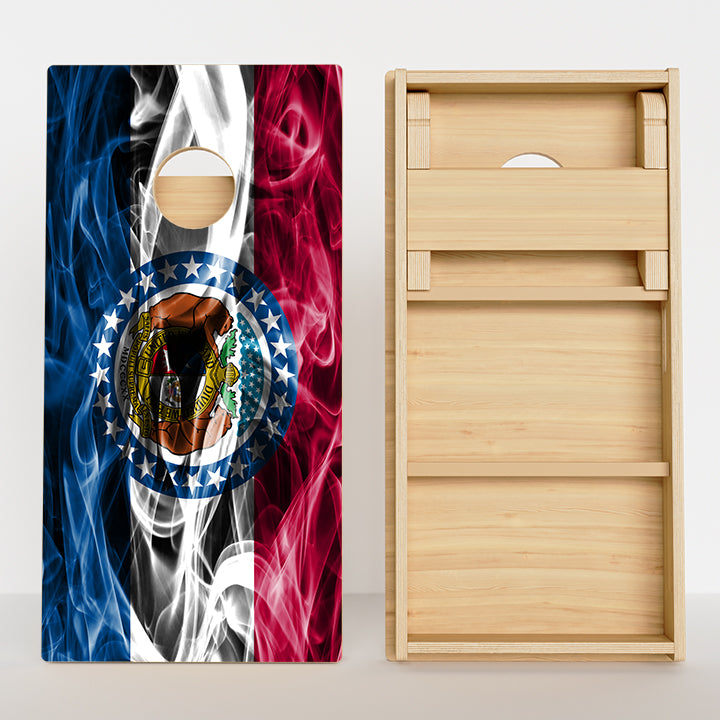 Missouri Flag Professional Cornhole Boards