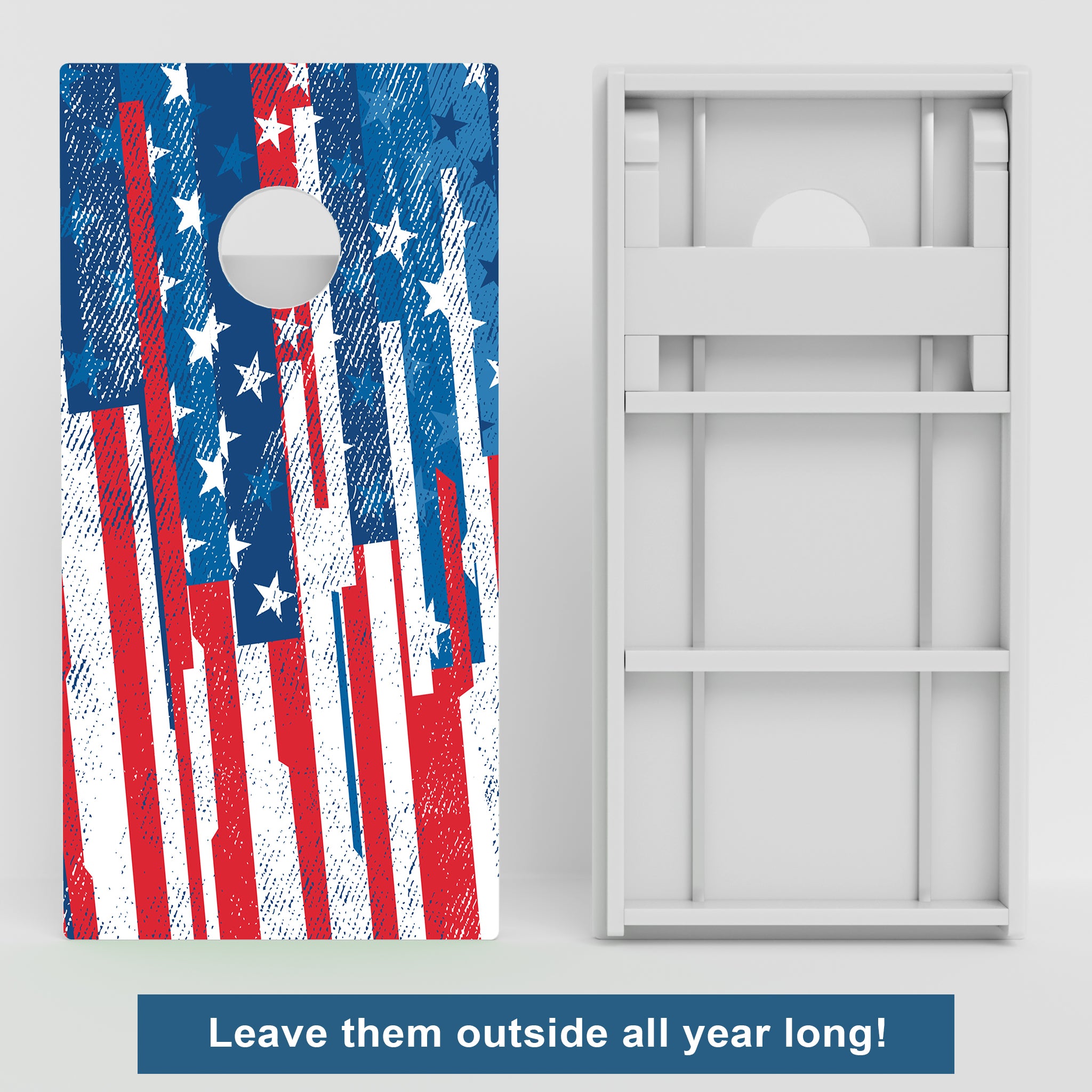 Weather Proof Patriotic Cornhole Boards