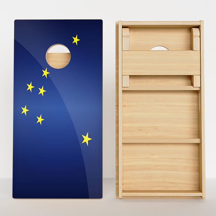 Alaska Flag Professional Cornhole Boards