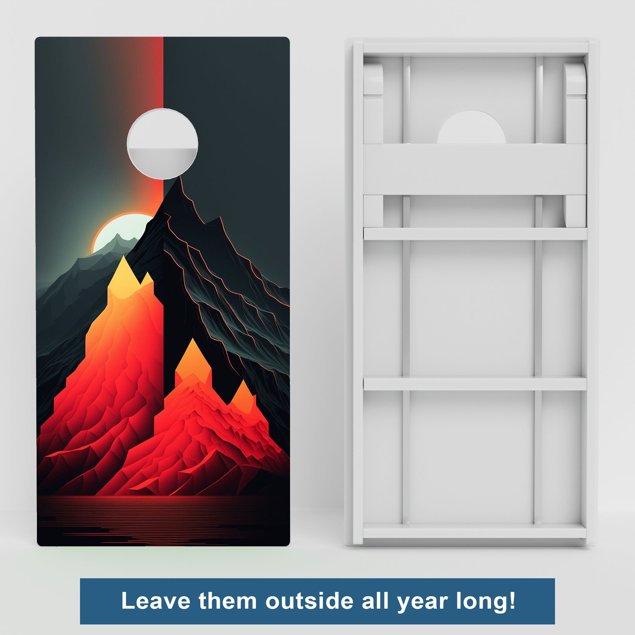 Weather Proof Mountains Cornhole Boards