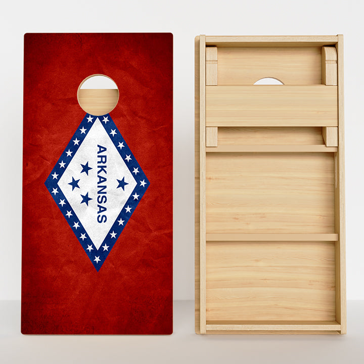 Arkansas Flag Professional Cornhole Boards