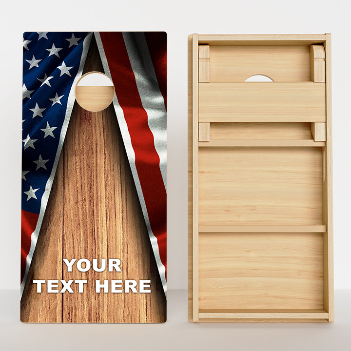 Personalized Patriotic Professional Cornhole Boards