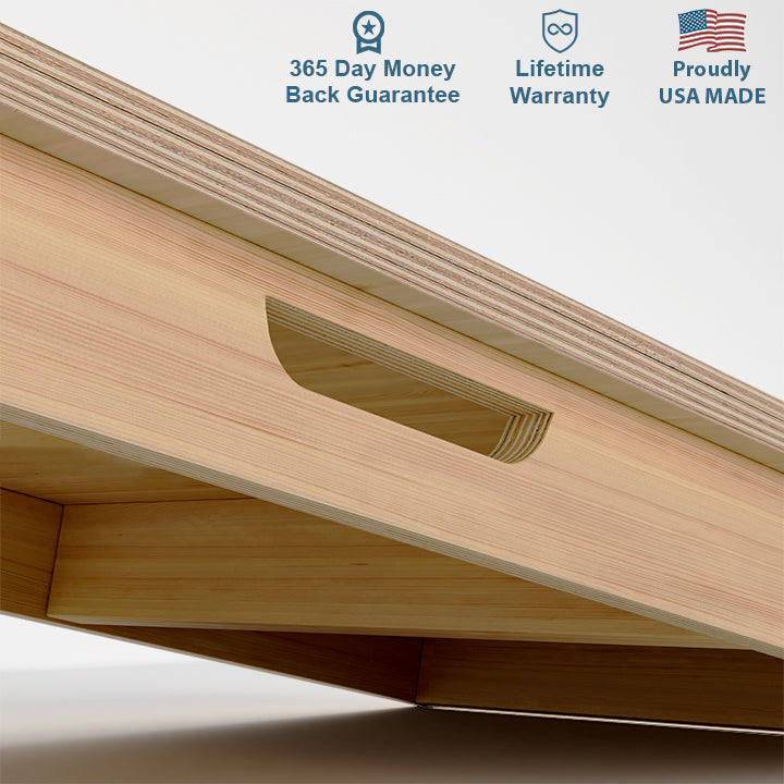 Wood Grain Triangle Professional Cornhole Boards