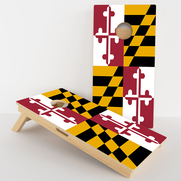 Maryland Flag Professional Cornhole Boards