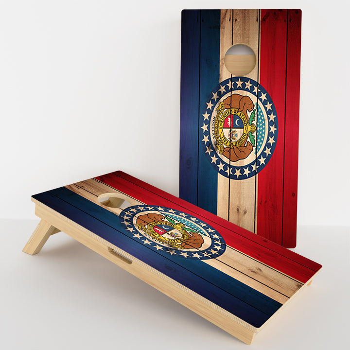 Missouri Flag Professional Cornhole Boards