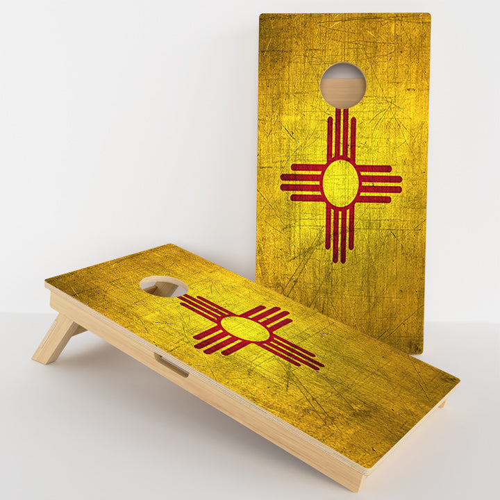 New Mexico Flag Professional Cornhole Boards